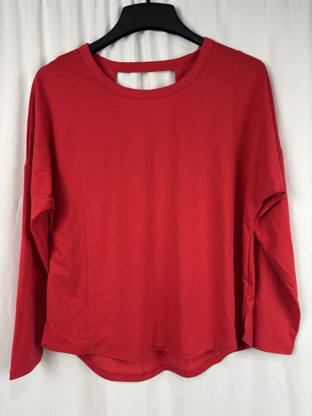 NWT All In Motion Women’s Long Sleeve Shirt Red Sz M Athleisure Sportswear Yoga